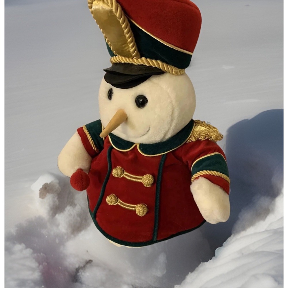 Commonwealth Snowden and friend  musical plush 1999 20" Toy Soldier Christmas‎